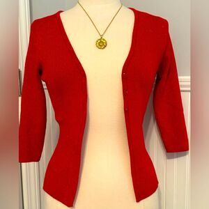 It’s Our Time super cute & fun red sparkly sweater!